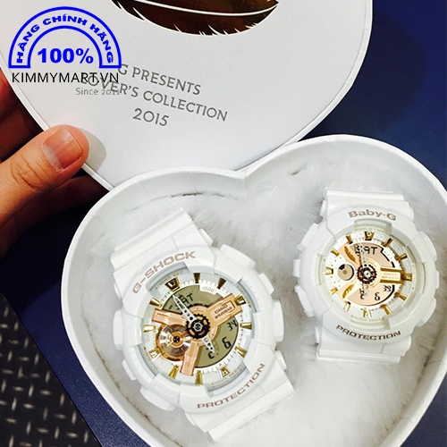 Đồng hồ Casio Cặp G-Shock / Baby-G (Nam/Nữ) - Dây Nhựa LOV-15A-7 - Hàng chính hãng