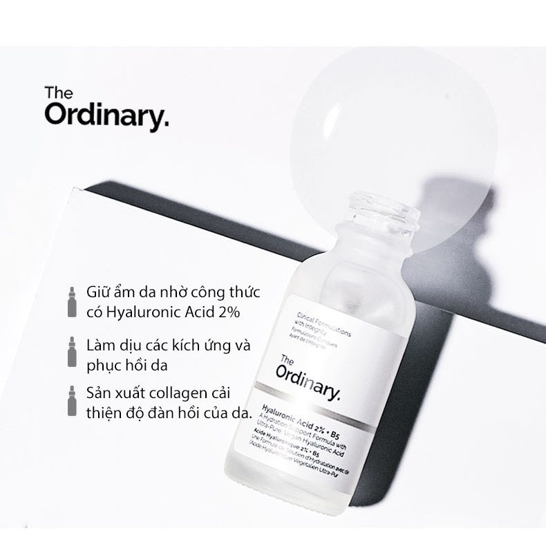 The Ordinary Hyaluronic Acid 2% + B5 Serum - Serum cấp ẩm Phục Hồi HA B5 The ỏdinary -Tiệm Cô Chi PY