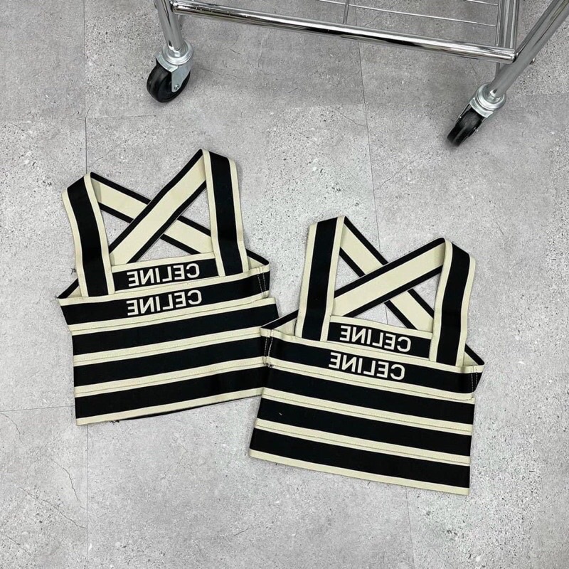 Áo 2s 2 dây chéo lưng croptop chất len dệt kim nhiều hoạ tiết