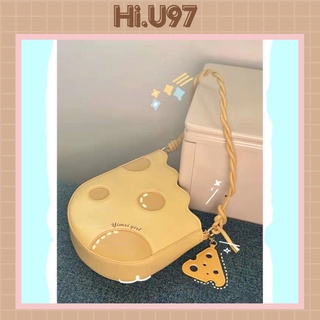 Túi xách nữ, túi xách kẹp nách hình phô mai siêu cute