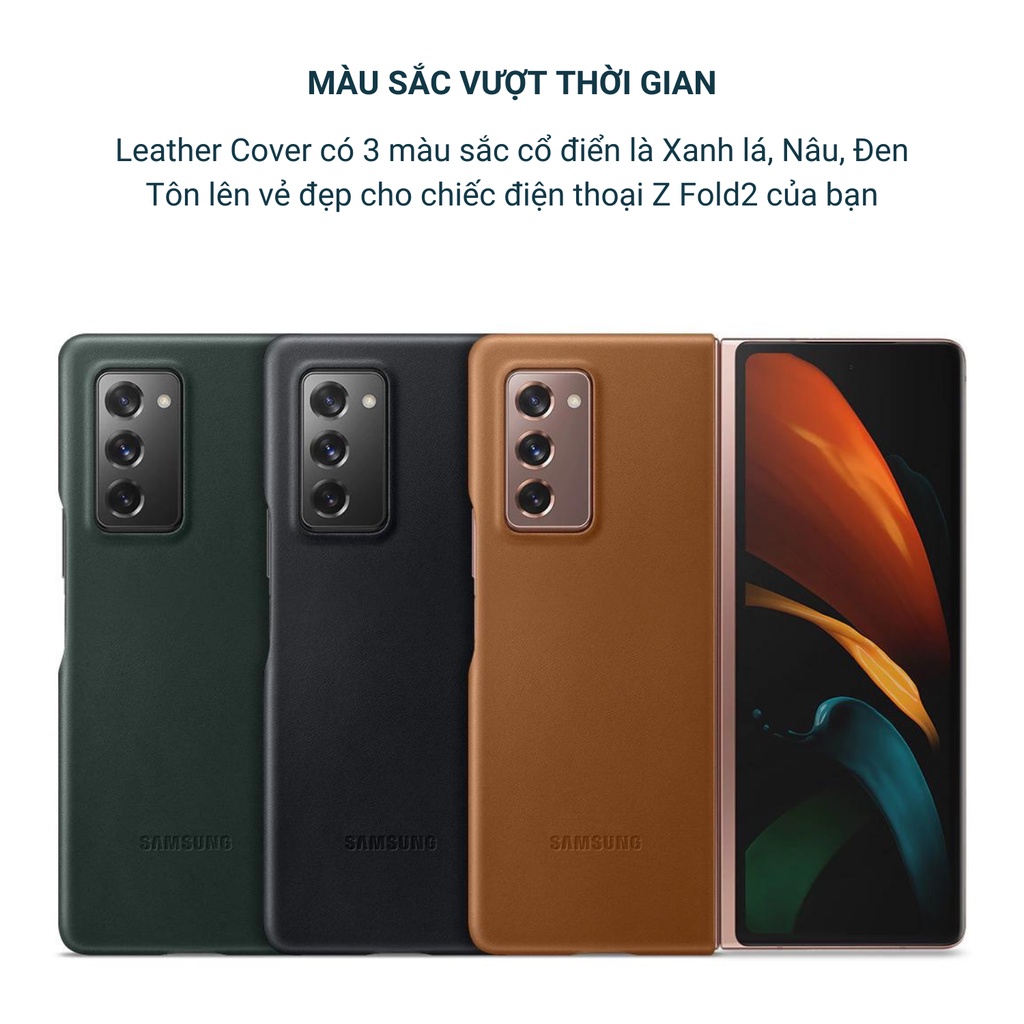 Ốp lưng Leather Cover cho Galaxy Z Fold 2