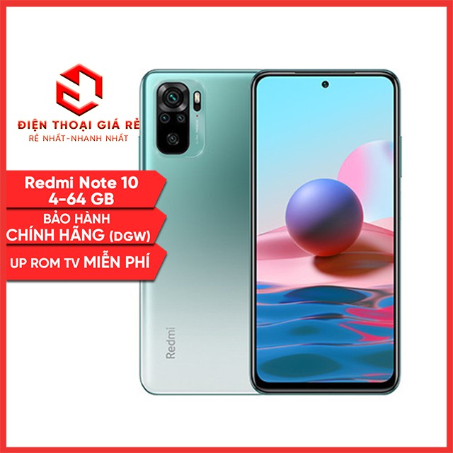 [4-64GB/6-128GB] Điện thoại Xiaomi Redmi Note 10, Ram 4-64GB (2021 - Chính hãng DGW) [Điện thoại giá rẻ, BH chính hãng] | BigBuy360 - bigbuy360.vn