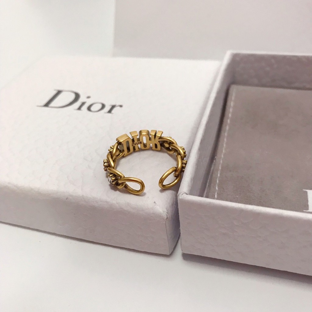 𝑫𝒊𝒐𝒓 2021 Brass Ring Gold Fashion JADIOR Couple Rings