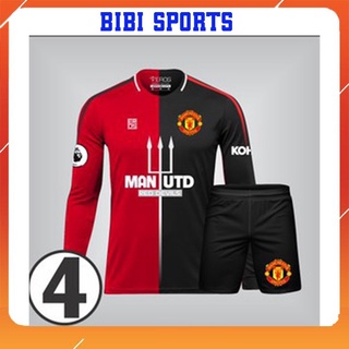 Áo bóng đá banh in tên tay dài bộ quần áo đá bóng nam CLB Manchester MU BIBI SPORT đồ thể thao nữ nam mẫu mới nhất 2021-