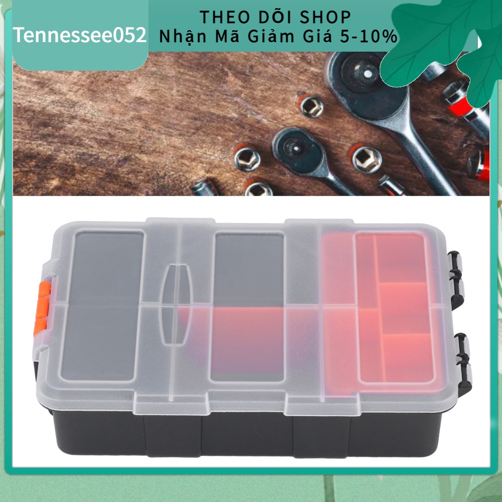 Hộp PVC đựng ốc vít vật dụng nhiều ngăn tiện dụng 22.5*15.5*5.5cm