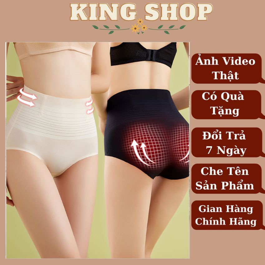 Quần lót nịt bụng, quần định hình giảm mỡ chất su mềm mại thoáng mát hạn chế lộ viền  Kingshop N7777