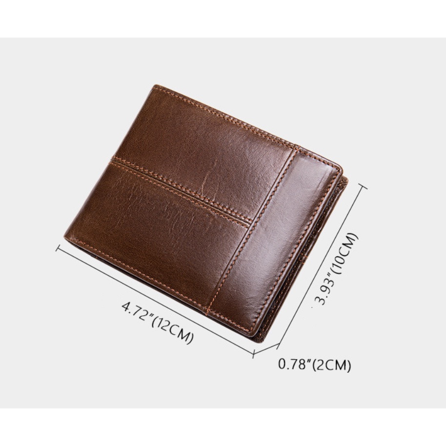 Ví nam 100% da bò thật cao cấp phong cách mới