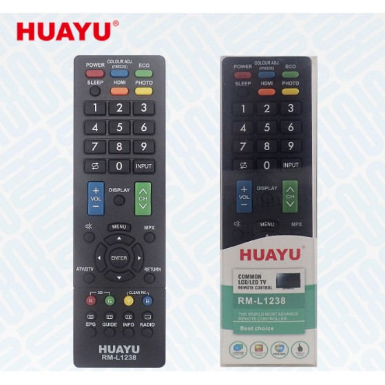 Sharp 1238 - Remote điều khiển Tivi Sharp RM-L1238 (HUAYU)