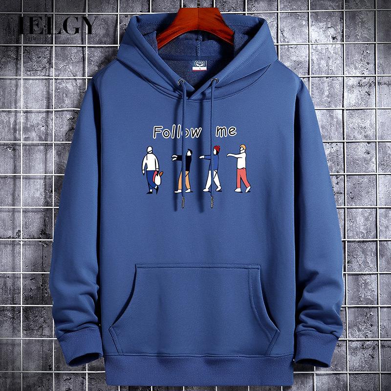 Áo Hoodie Dáng Rộng In Họa Tiết Hoạt Hình Cá Tính Cho Nam