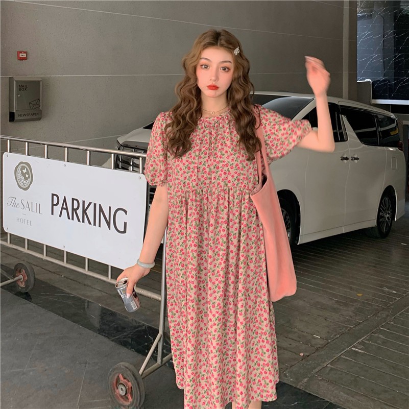 [Mã FAXANH1505 giảm 10K đơn 50K] [Có sẵn] Đầm hoa nhí dáng xòe váy babydoll dễ thương