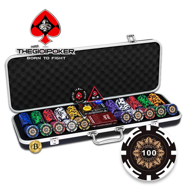 Bộ Chip Poker Crown Chính Hãng