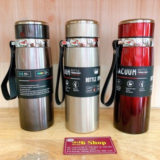 Bình giữ nhiệt HOT&COOL 600ml [inox 316 cao cấp].Giữ nhiệt lên đến 24h.Được chọn màu