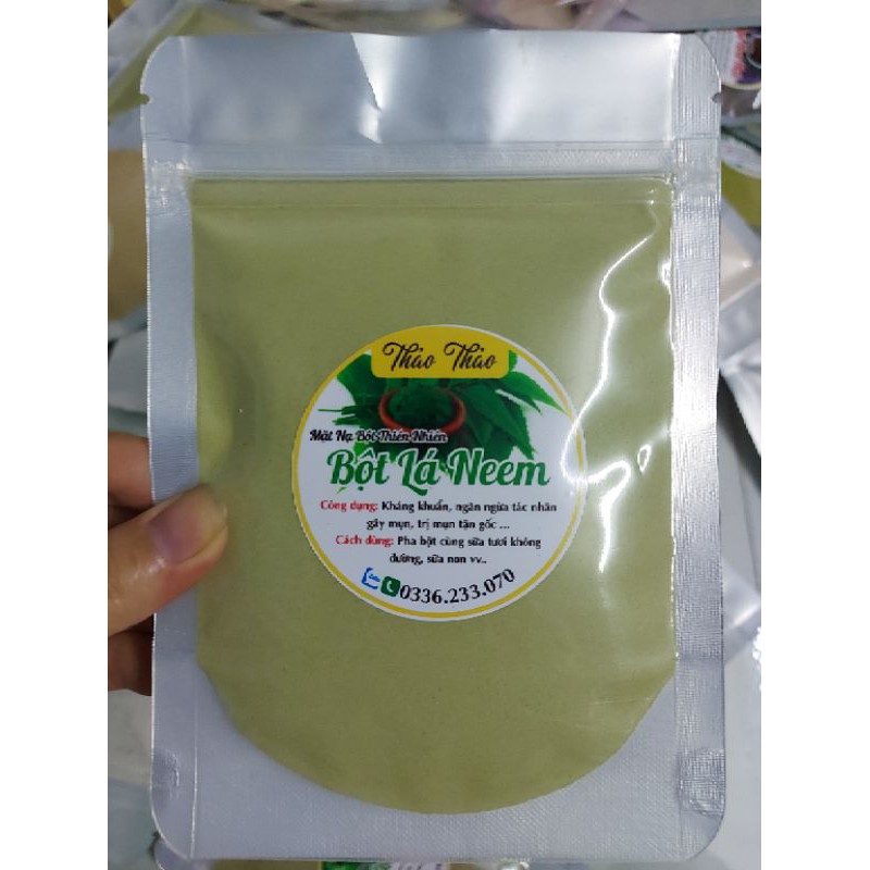 Bột  lá neem Ấn ĐỘ thiên nhiên 100g dưỡng da