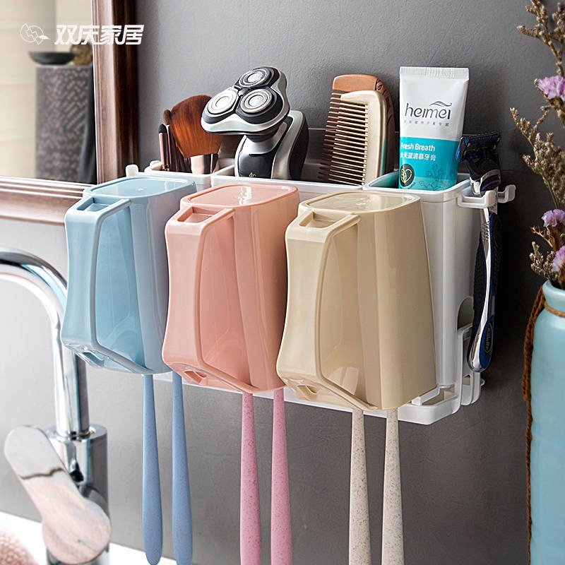 kệ lò vi sóngđời Giá để bàn chải đánh răng Giá để đồ treo tường không có lỗ thủng