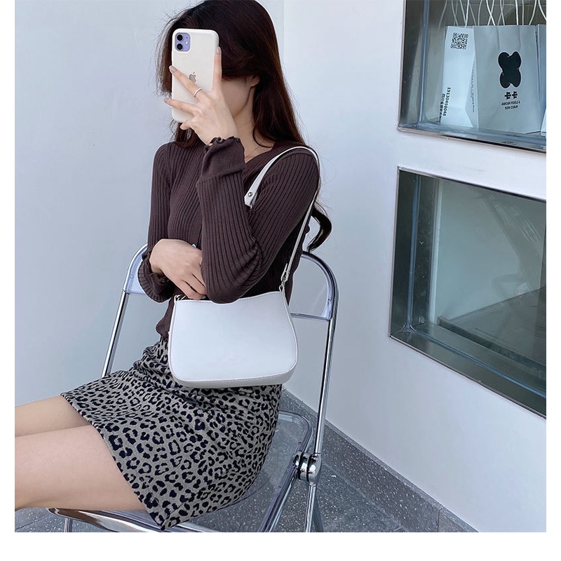 Túi Kẹp Nách Nữ Màu Đen Sang Đẹp Nhỏ Xinh Tiện Lợi Dây Đeo Vai Mắt Xích To Cá Tính Hot trend Phong Cách Hàn Quốc Giá Rẻ