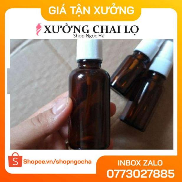 Chai Xịt Phun Sương ❤ GIÁ TỐT NHẤT ❤ Chai xịt phun sương thủy tinh 15ml,20ml,30ml chiết nước hoa