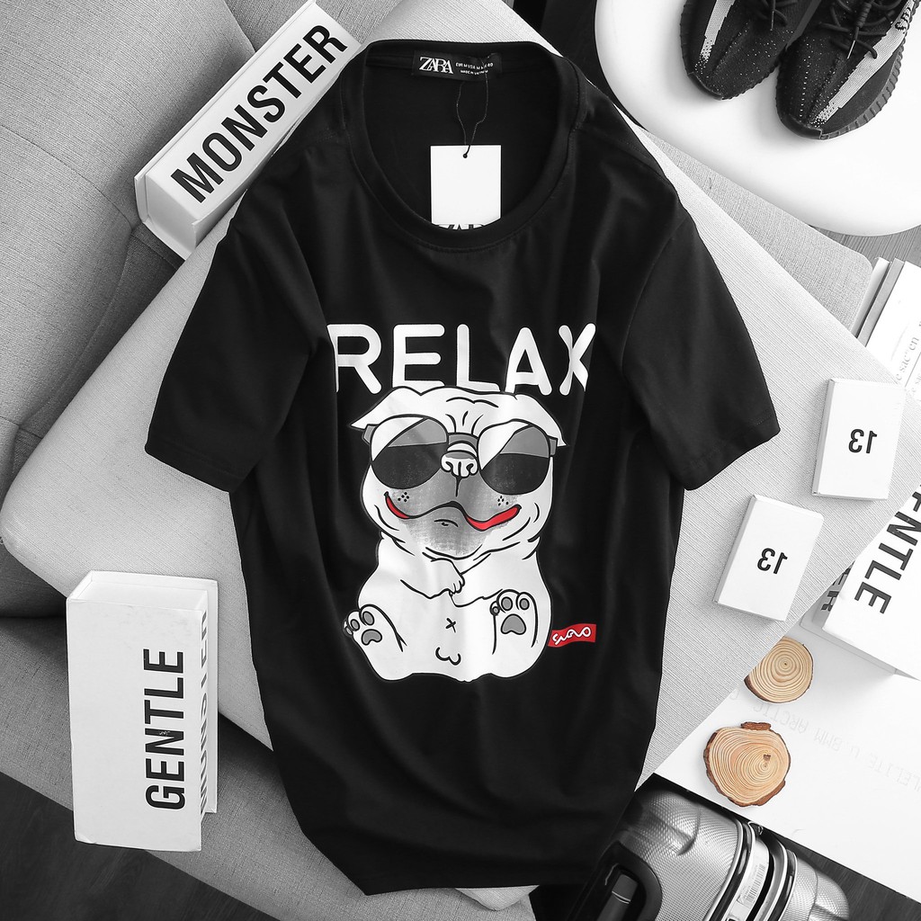 Áo Thun Hàng Hiệu Relax and hello...i&quot;m