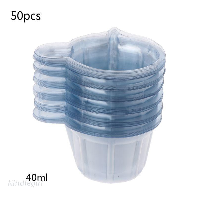Bộ 50 Cốc Nhựa 40ml Dùng Một Lần Làm Trang Sức Diy