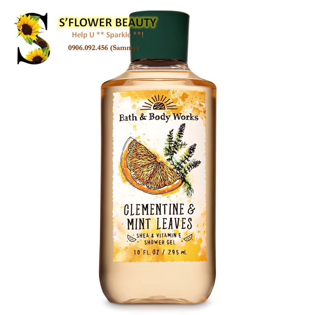 BST Garden | Clementine & Mint Leaves | Bộ Sản Phẩm Tắm -Dưỡng Xịt Thơm Toàn Thân Lưu Hương Mịn Da Bath & Body Works | BigBuy360 - bigbuy360.vn