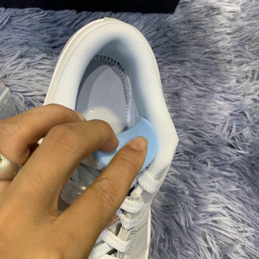 Giày Thể Thao Jordan Paris low Full phụ kiện, Giầy sneaker nam nữ Jd1 xám xanh trắng thấp hot