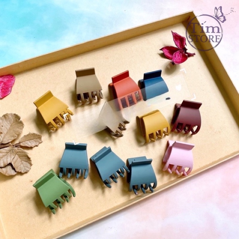 Kẹp tóc mái càng cua dễ thương nhièu màu TÍM STORE phụ kiện tóc hàn quốc