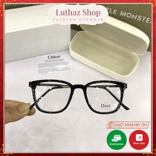 Gọng kính cận nam nữ mắt vuông gọng pha kim loại phù hợp nhiều khuôn mặt