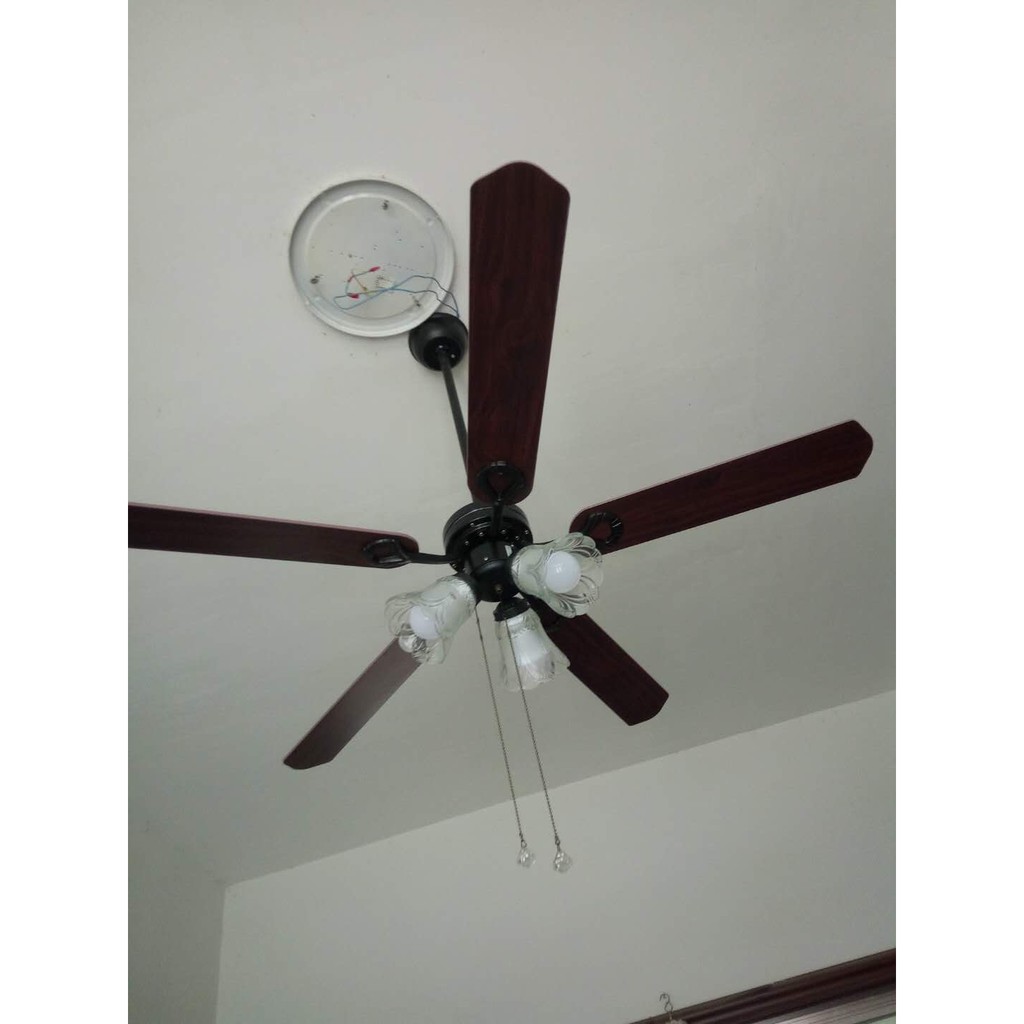 Đèn quạt trần cổ điển Châu Âu  2CDCA42B3