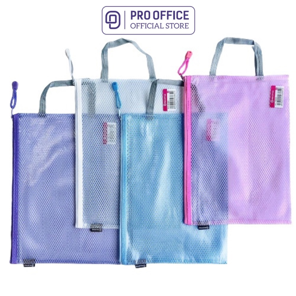 Túi Đựng Tài Liệu Có Quai Xách PRO OFFICE Dây Khoá Kéo Chắc Chắn PO-ZB301/304