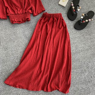 SET áo tay ngắn quần dài eo cao- Order