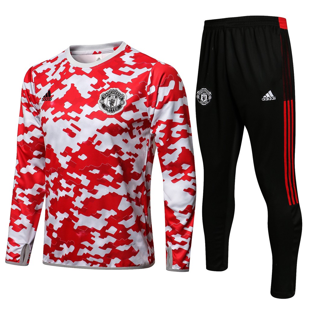 Bộ Quần Áo Bóng Đá Tay Dài Đội Manchester United 2021-2122 Cho Nam