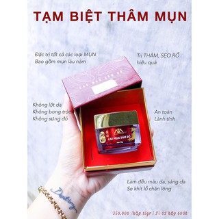 Cao mụn sâm đỏ 36 vị meea organic hỗ trợ các loại mụn 15gr