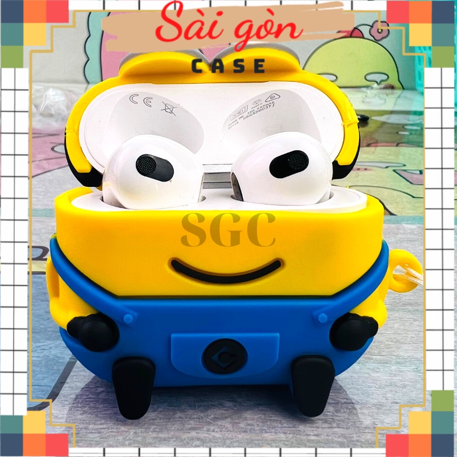 Case airpods 3 Vỏ Bọc  Hình Thú Đựng Hộp Sạc Tai Nghe Bằng Silicon Dẻo Đẹp mã THỦY THỦ MẶT TRĂNG A3