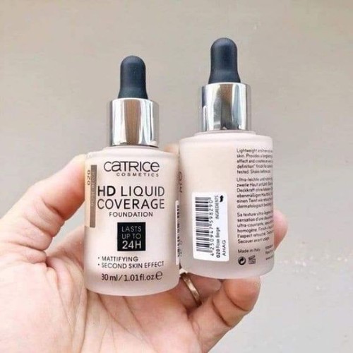 Kem nền Catrice HD 24h Liquid Coverage Foundation - Độ che phủ cực cao, kiềm dầu cực tốt ( AUTH )