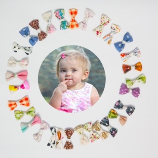 B31 sét 10 kẹp mái mini hoạ tiết