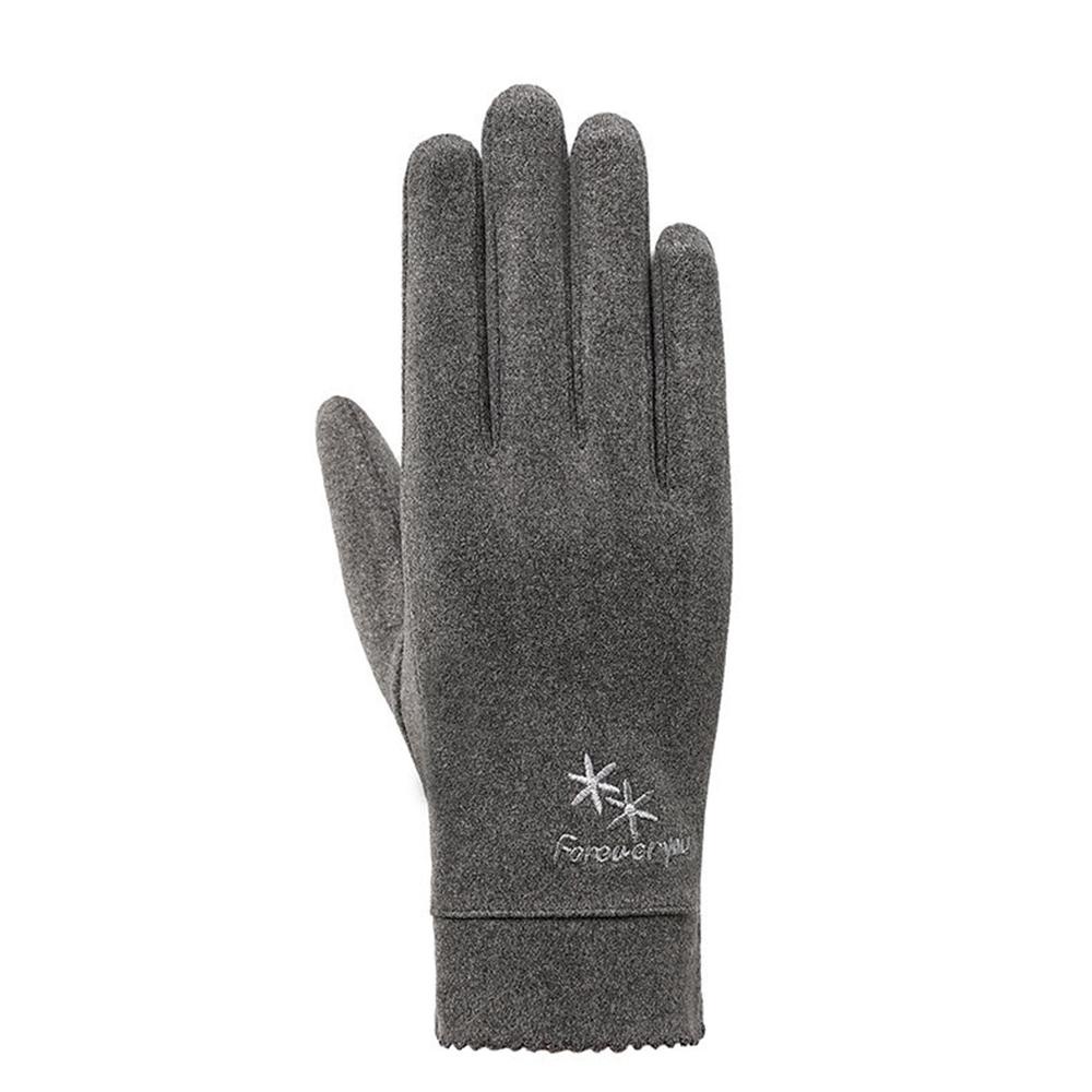 Găng Tay Nhung Đức Giữ Ấm Cảm Ứng Màn Hình Cảm Ứng Dành Cho Nữ