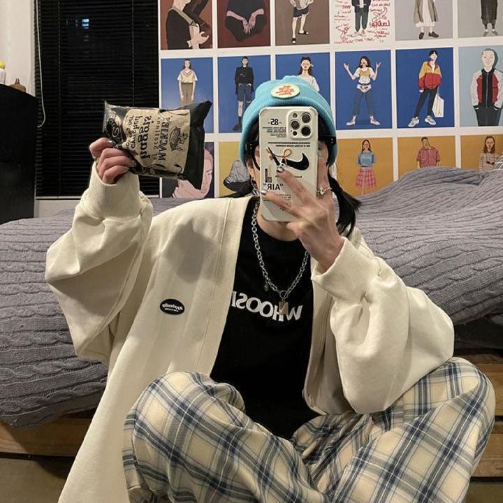 Áo Khoác Bóng Chày Dáng Rộng Màu Sắc Đơn Giản Phong Cách Hàn Quốc Cho Nữ