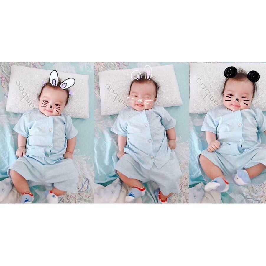 Gối chống ngạt Sợi tre Bamboo cho bé, thương hiệu Comfybaby