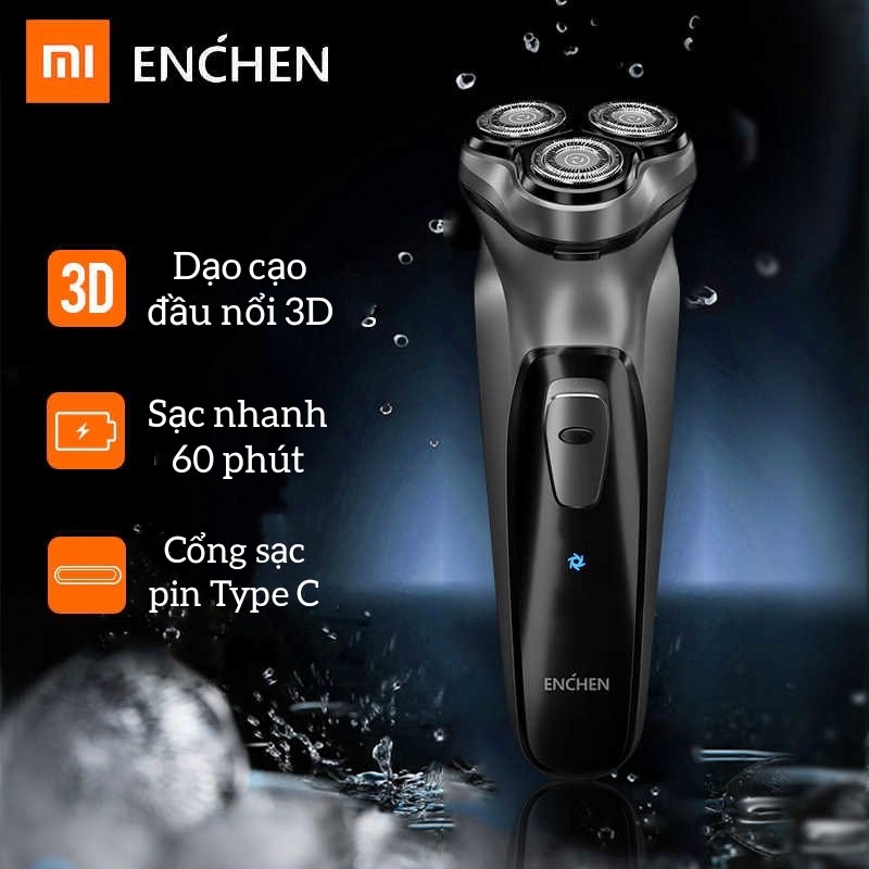 Máy cạo râu Xiaomi Enchen BlackStone 1 - Electric Shaver 3D- Máy cạo râu cao cấp