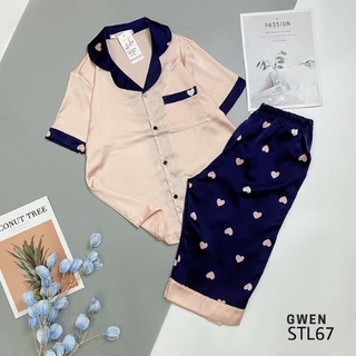 ĐỒ BỘ PIJAMA LỤA SATIN LỬNG CAO CẤP NỮ