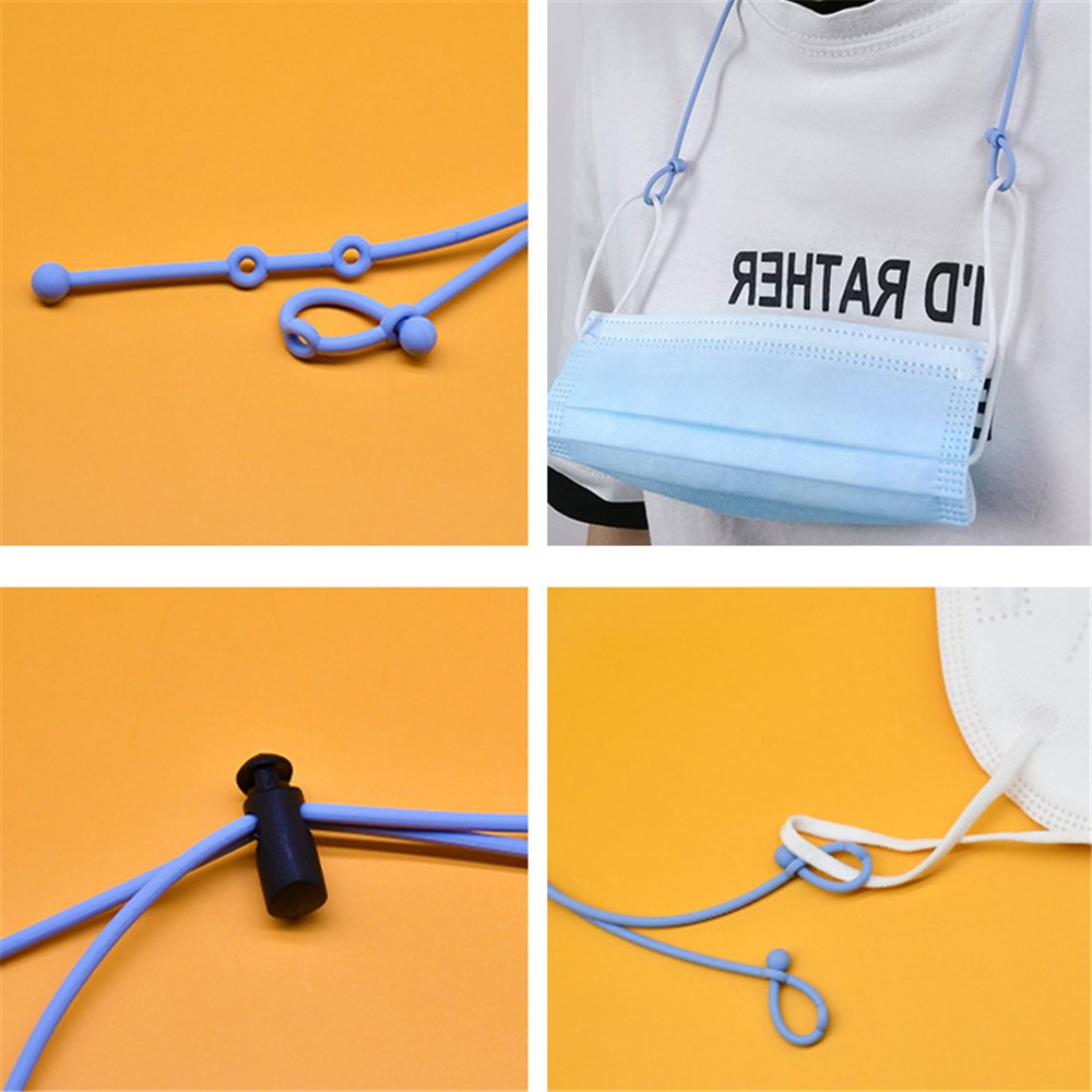 Dây giữ khẩu trang chống mất chất liệu silicon màu trơn có thể điều chỉnh