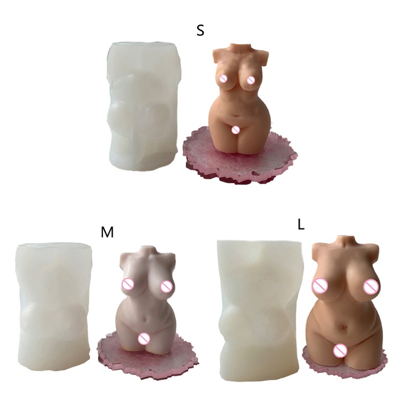 Khuôn Silicone Tạo Hình Làm Trang Sức Hình Phụ Nữ 3D DIY