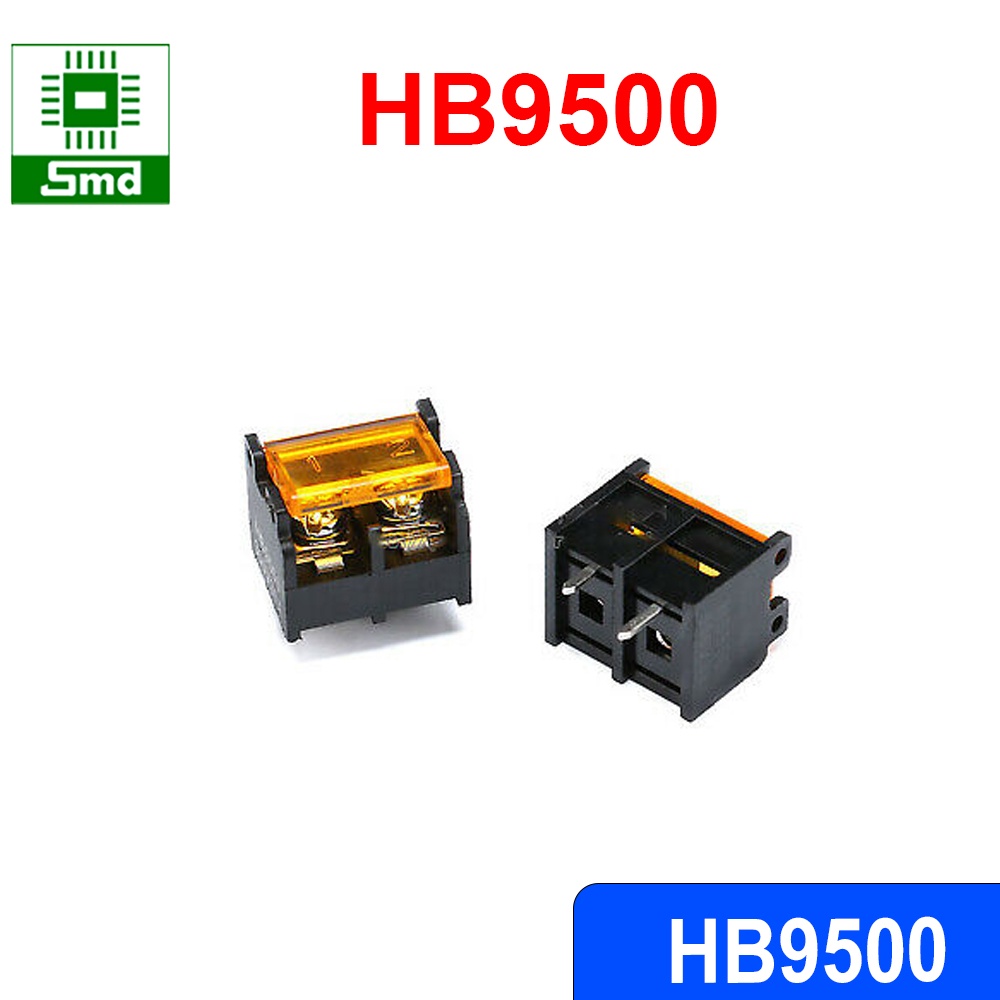 HB9500 Có nắp che Domino, Connecter, Cầu Đấu 9.5MM Màu Đen Có Nắp Bảo Vệ Các Loại header 2P 3P 4P 6P 8P các loại HB 9500