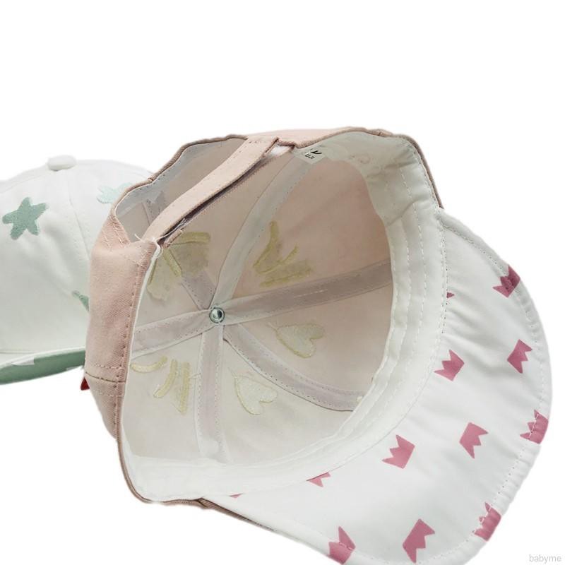 Nón bóng chày đáng yêu có in hình vương miện dùng cho trẻ nhỏ