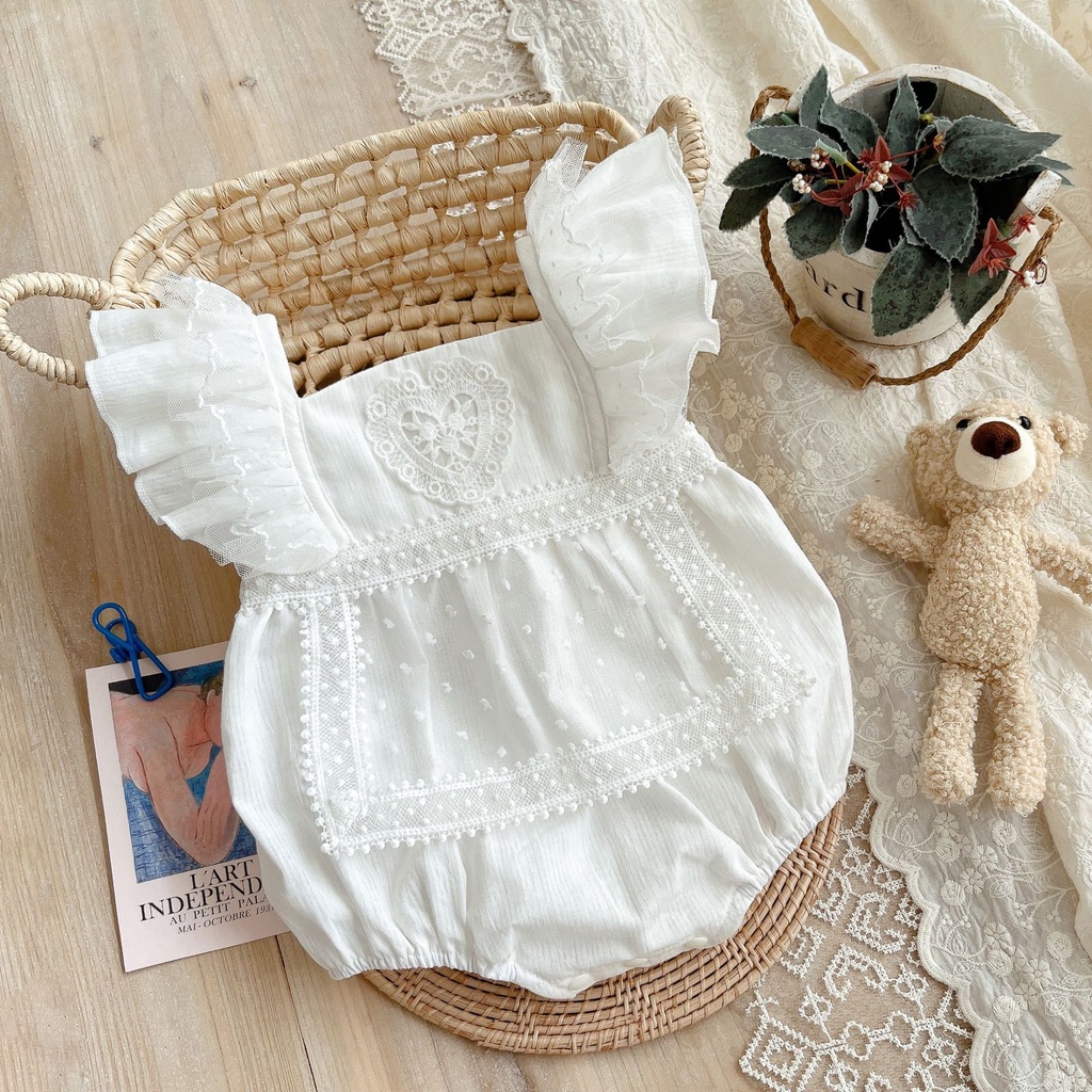 Bộ Áo Liền Quần Công Chúa Thời Trang Mùa Hè Cho Bé Gái