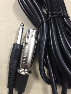 Dây mic thu âm chân 6.5mm.