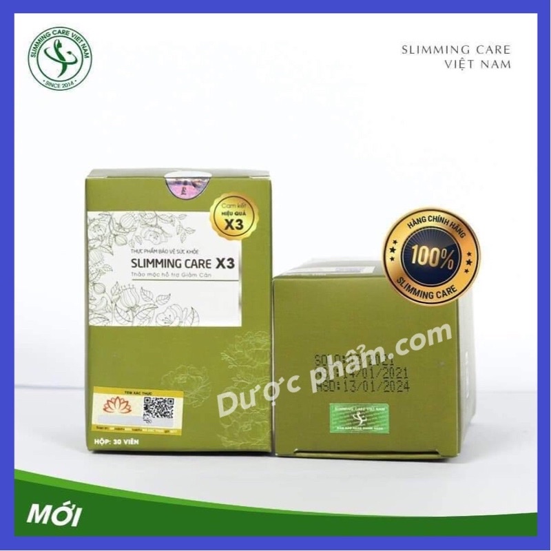 Mẫu mới ✓ Giảm cân slimming care x3 [ Chính Hẵng Siêu Mạnh ]