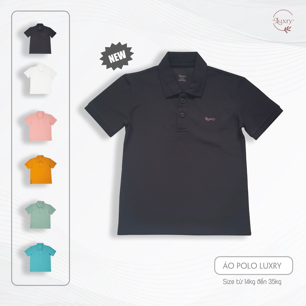 Áo polo trẻ em thời trang thương hiệu Luxry nhiều màu cho bé trai bé gái