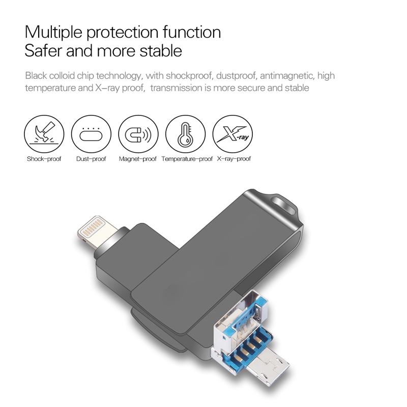 Usb 3.0 256gb Otg 128gb 32gb 64gb Cho Iphone/Android