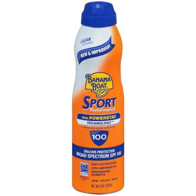 [ hàng chính hãng ] Xịt chống nắng toàn thân Banana Boat  Sport SPF 110+