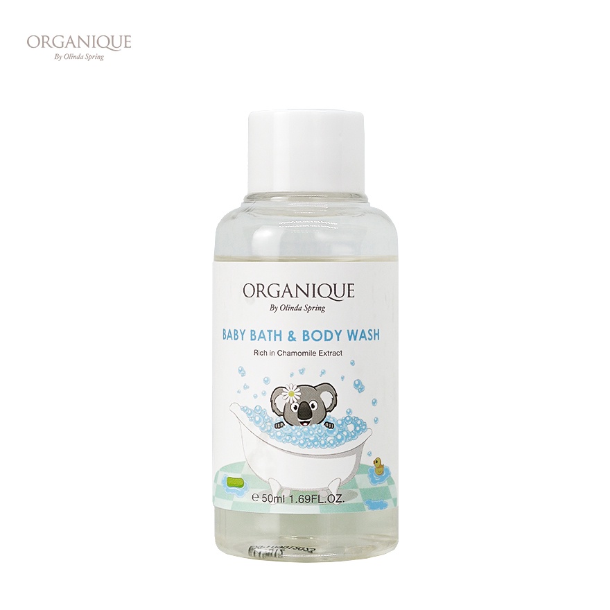 Sữa tắm trẻ em Baby bath body wash Organique 50ml (Travel size)